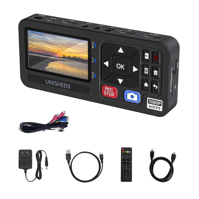 Unisheen UR500A-M 4K | Оцифровка VHS видеокассет | запись на флешку