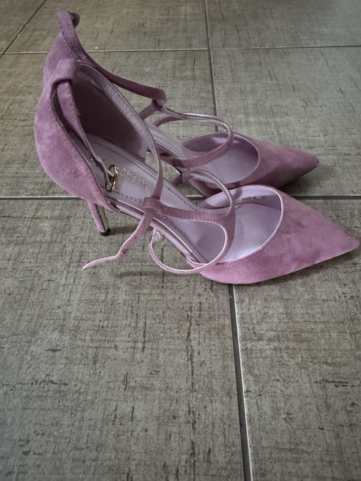 Pantofi noi piele intoarsa Colour Cherie marimea 37