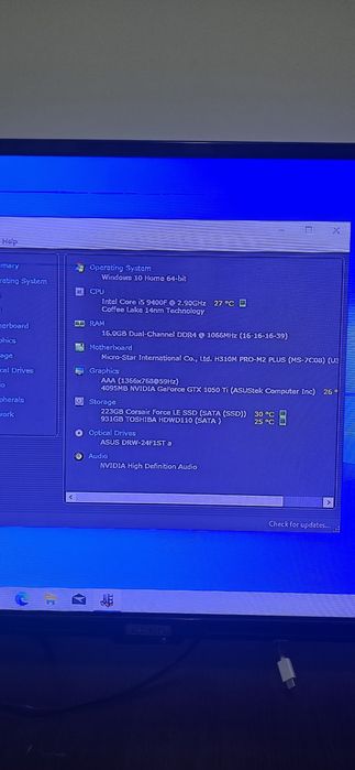 Sistem gaming i5 9400f