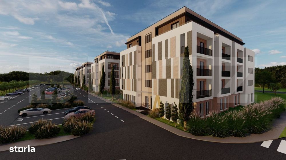 Apartament complex Green Residence Vest, 37 mp, loc de parcare inclus,