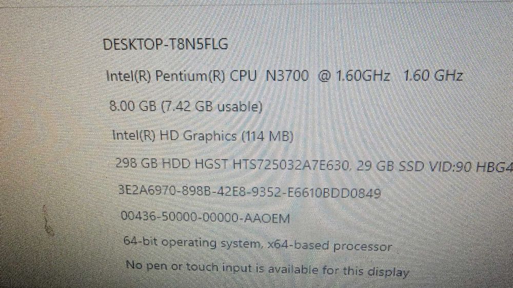 Micro PC mini PC, Intel NUC NUC5PGYH, W10 64b