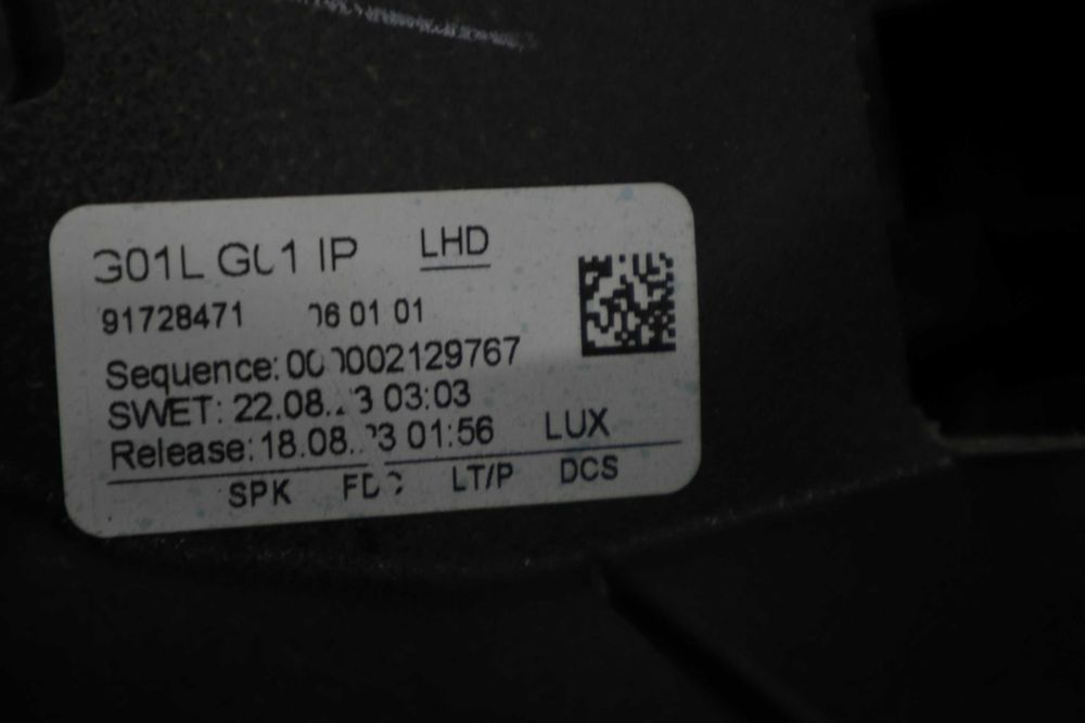 Арматурно табло БМВ Х3 Г01 Х4 Г02 Фейс Без хедъп със син шев BMW G01 LCI G02 LCI
