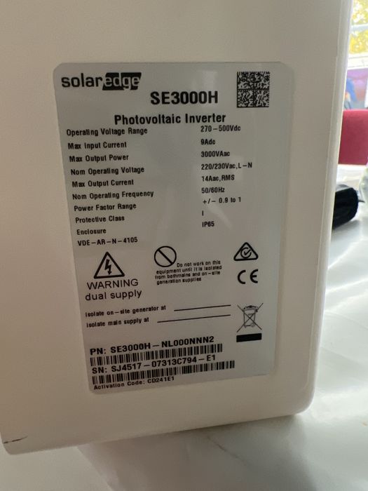 De vanzare invertor Solar Edge HD WAWE