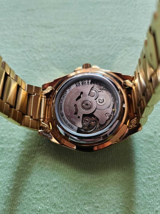 Мъжки часовник Seiko 5 Sports Automatic (SNZB26J1) – Златист, нов!