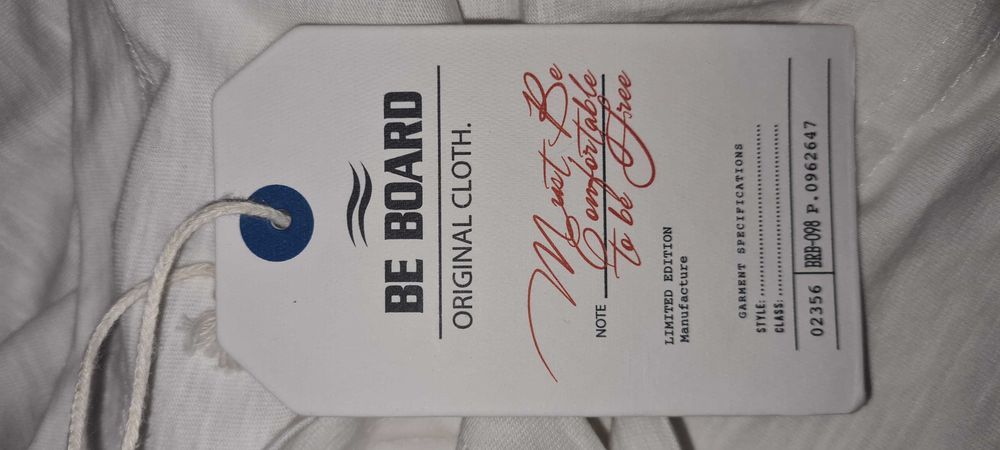 Men Tshirt - M white - Be Board - cu eticheta