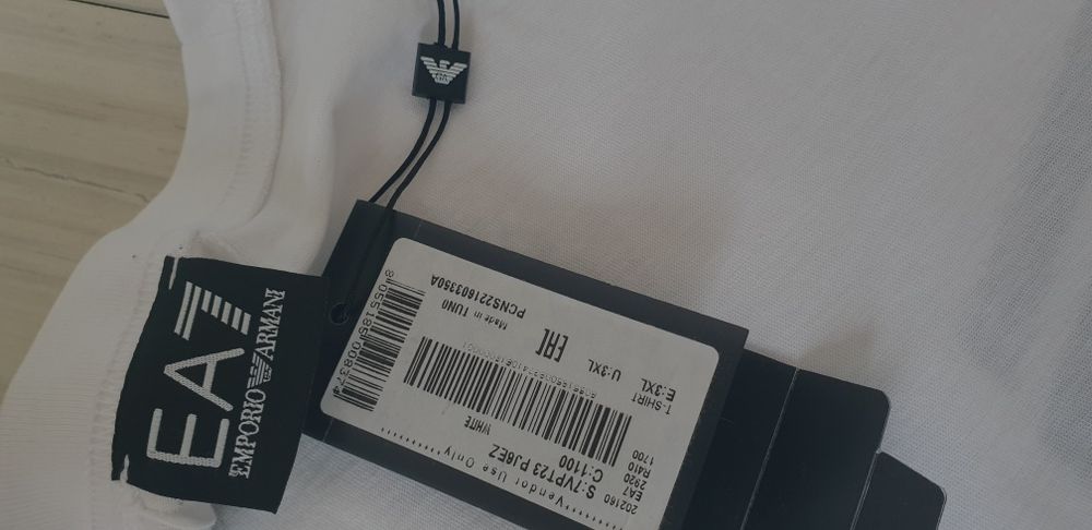 Emporio Armani EA7 Cotton Mens  XL / 3XL НОВО! ОРИГИНАЛ! Мъжка Тениска
