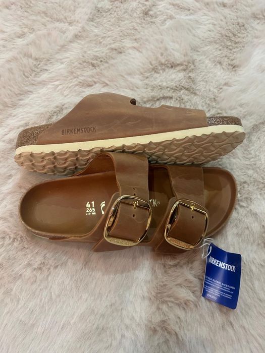 Slapi Brikenstock Piele uleiată si lucioasa 37,39,40 si 41