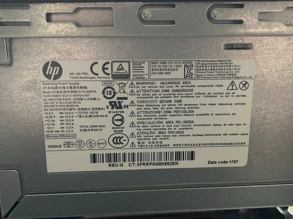 Unitate HP Pavilion 570-P402NB | AMD A10 | 8GB RAM | SSD + HDD