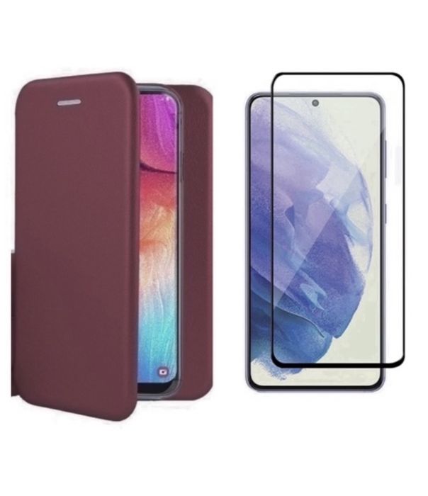 Samsung A14/A34/A54/A55/A16/A26/A37/A57 Husa Carte Materia Eco si Folie Sticla