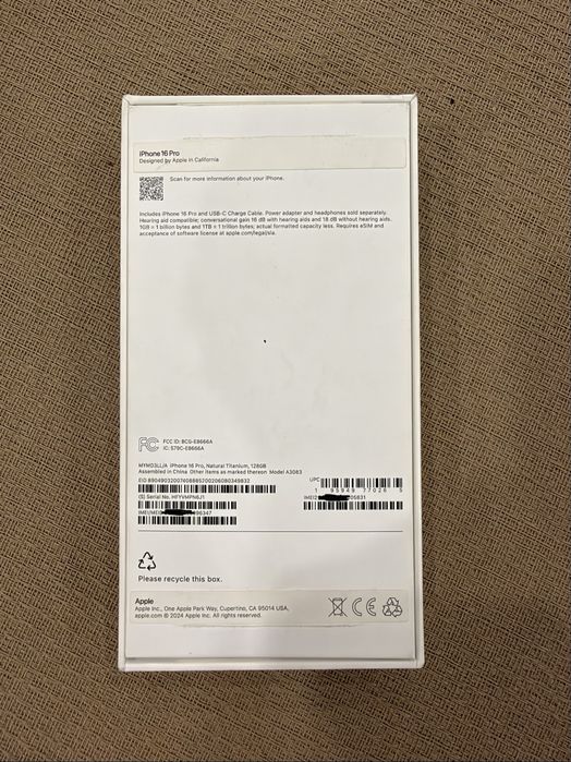 Iphone 16pro 128gb Esim