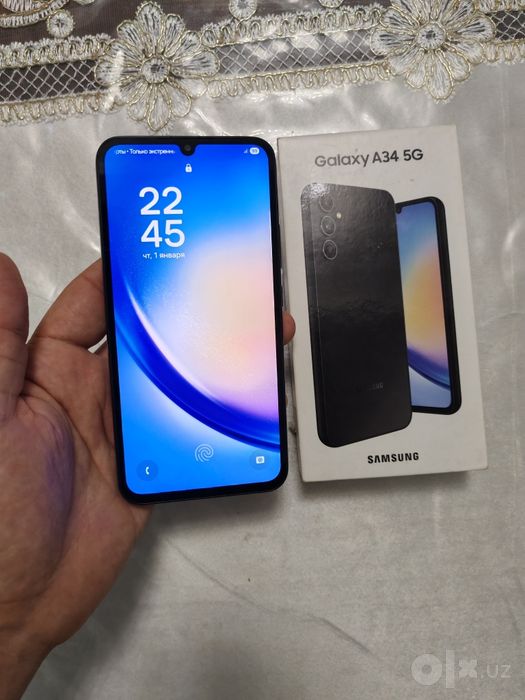 Samsung Galaxy A34 5G 8+8/256GB Black Original Igravoy Karobka Yaxshi