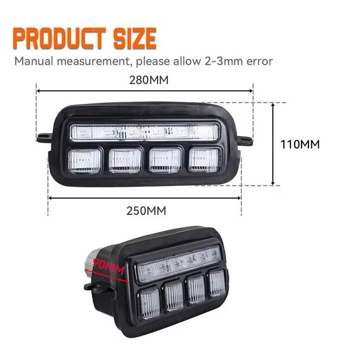 2 БРОЯ LED Диодни Тунинг  Мигачи Габарити Надфарници за Lada Niva