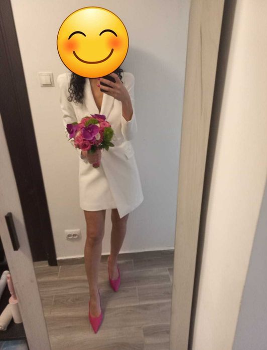 Rochie sacou Elisabetta Franchi, purtata o singura data, marime S
