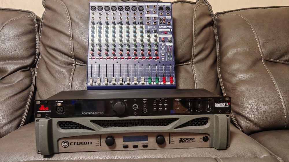 Crown xti 2002 Amplificator +DBX PA2+ Microfon calibrare