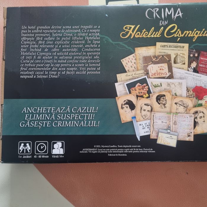 Crima din Hotelul Cismigiu