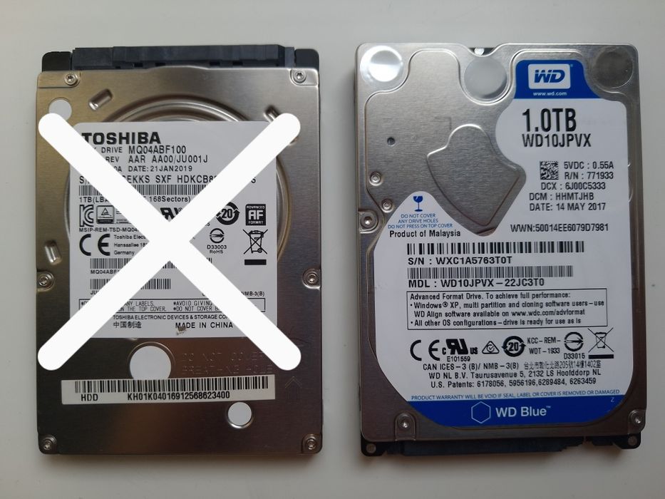 Продам жёсткий диск WD Blue на 1 ТБ