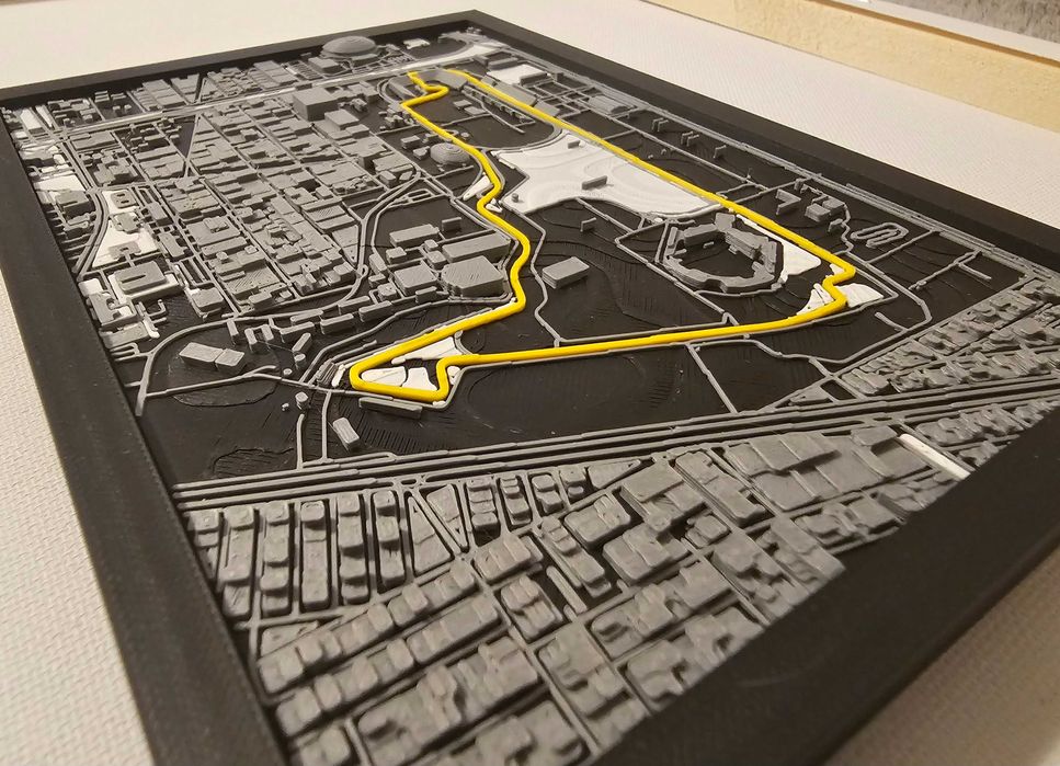 Miniatură 3D Mexican Grand Prix – decor de colecție