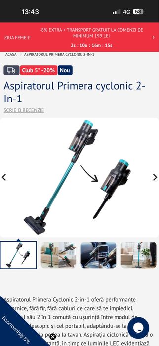 asporator vertical PRIMERA sigilat !!!