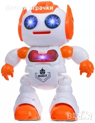 Робот с дистанционно и пулове, светлини и музика, танцуващ