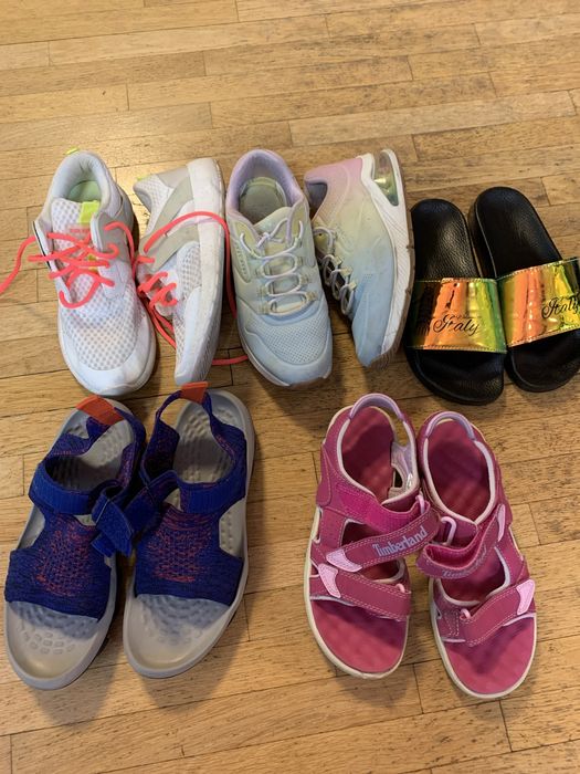 Сандали и маратонки 35 и 36 номер nike zara timberland skechers