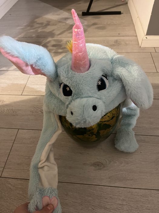 Caciula cu urechi mobile pentru copii, CC-0523-257-3, 48 cm, Bleu