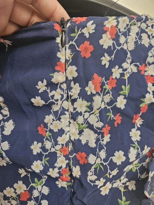 Rochie voal bleumarin