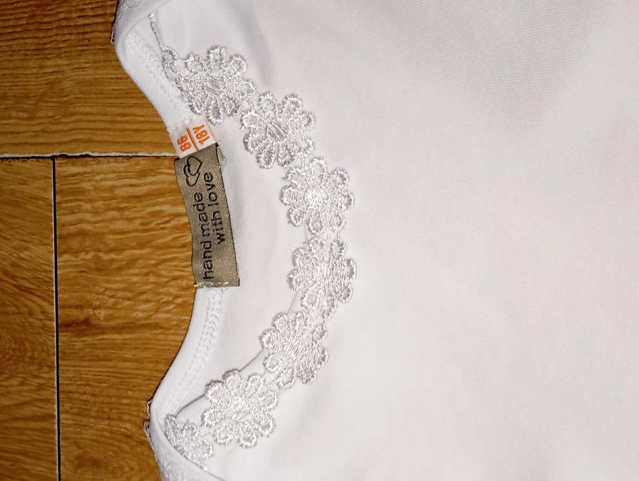 Боди-платье с коротким рукавом для девочки.