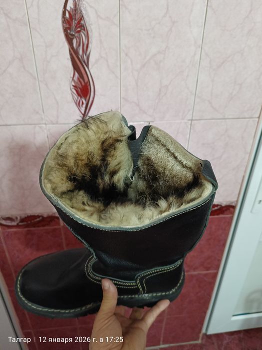 Кожаные Сапоги - унты!