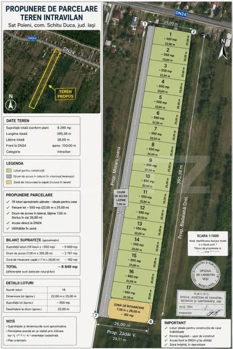 Teren de vanzare, 15.000 mp, zona Poieni - Com. Schitu Duca