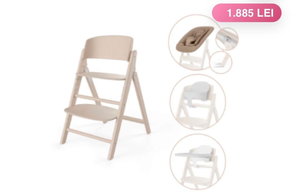Scaun de masa Cybex Click & Fold 4 in 1