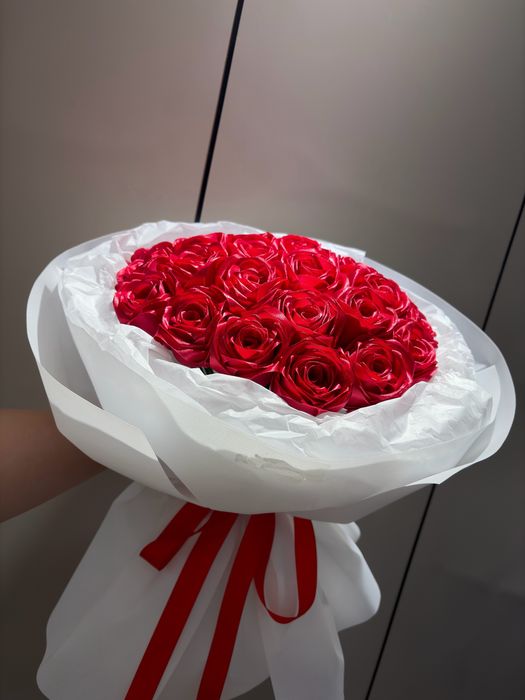 Букет из лент ручной работы