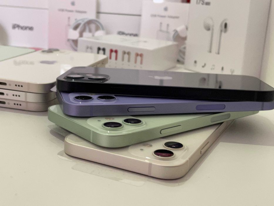 APPLE iPhone 12 64GB 6 месеца гаранция + ПОДАРЪЦИ