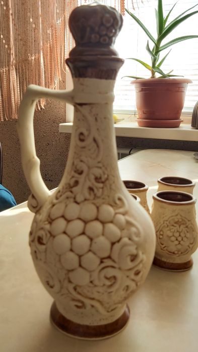 Набор для вина глиняный