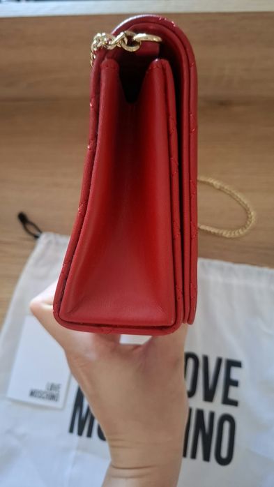 Червена дамска чанта Love Moschino