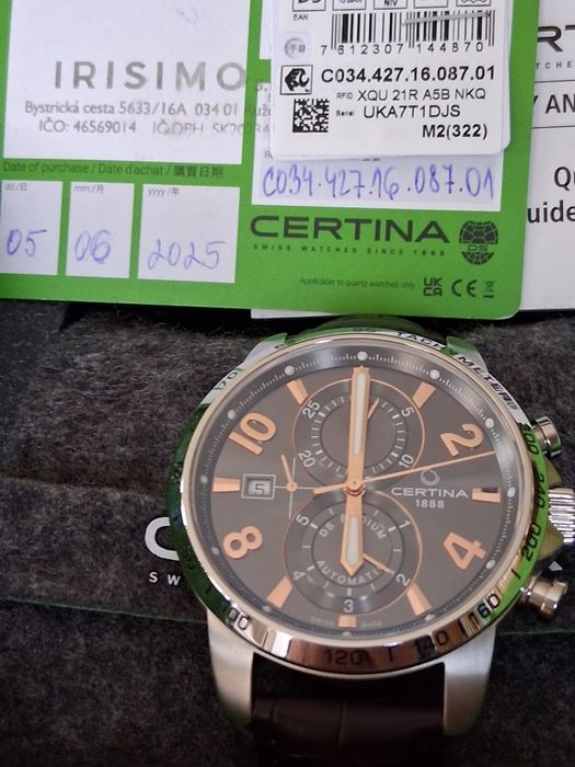 Certina DS Podium Chronograph nou