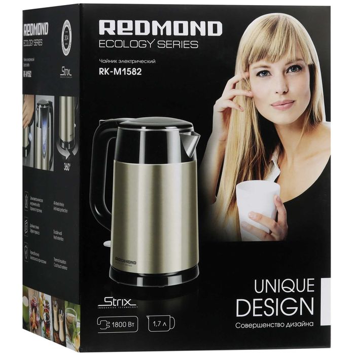 Электрочайник Redmond RK-M1582 золотистый