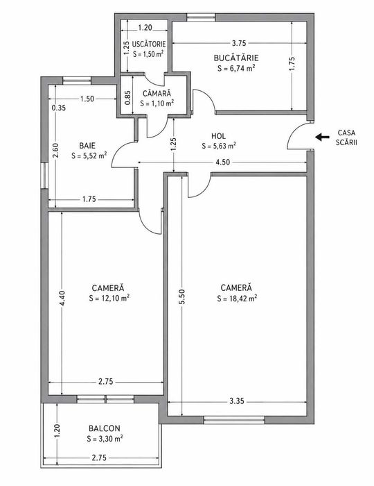 Apartament decomandat 2 camere Strand I