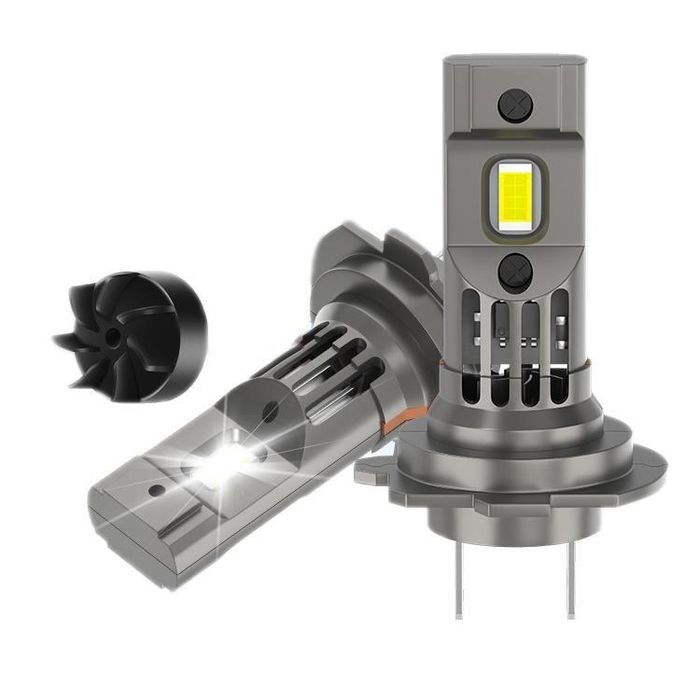 комплект диодни крушки за фар h7 h18 canbus 60w 12v 6000к 5000lm ...