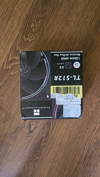 Set 3x Cooler Fan Thermalright TL-S12R PWM 4 pini ARGB 120mm, negru