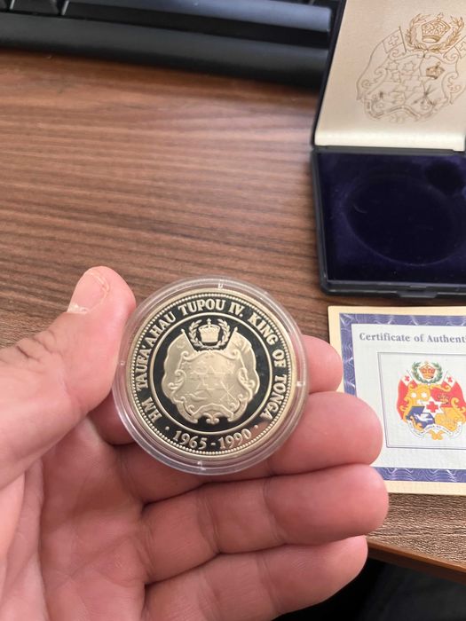 Екзотична и изключително рядка юбилейна монета с номинал 1 Паанга (1 Pa'anga)