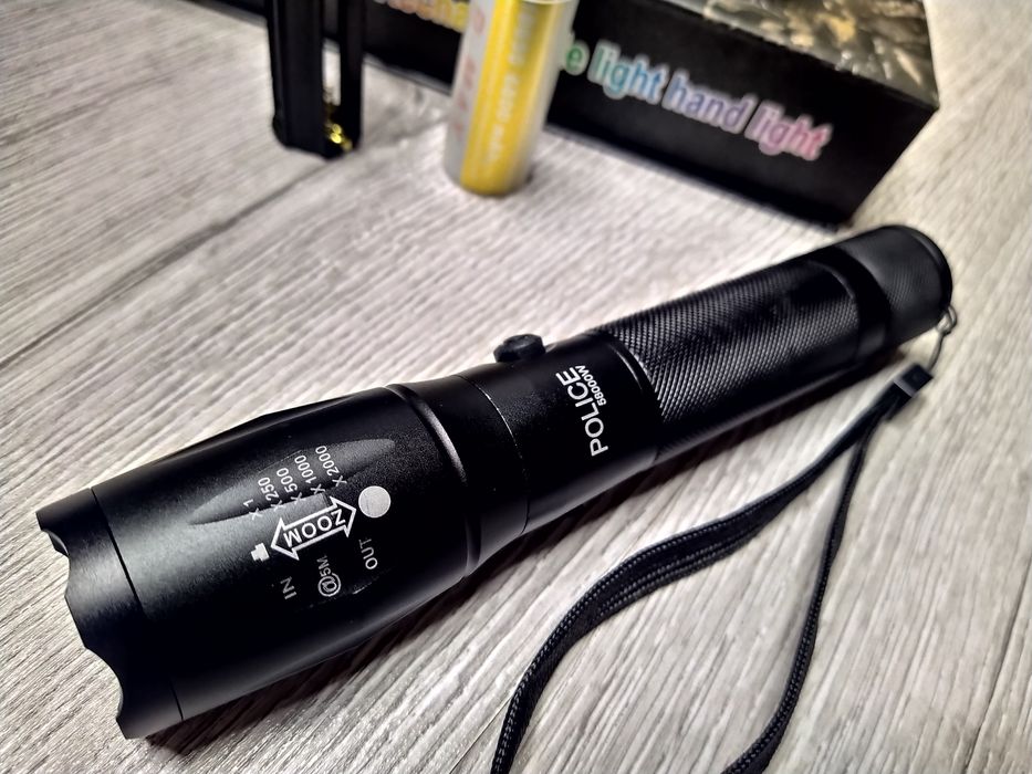 Lanterna Profesionala POLICE cu LED CREE T6 - ZOOM - 5 FAZE