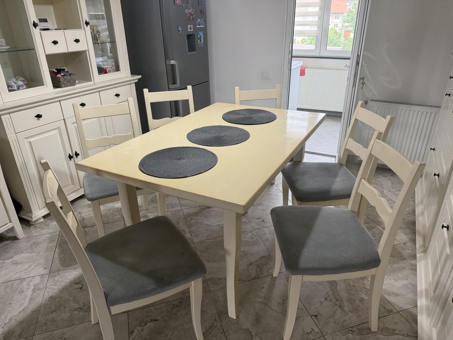 Masa bucatarie 6 persoane lemn masiv !