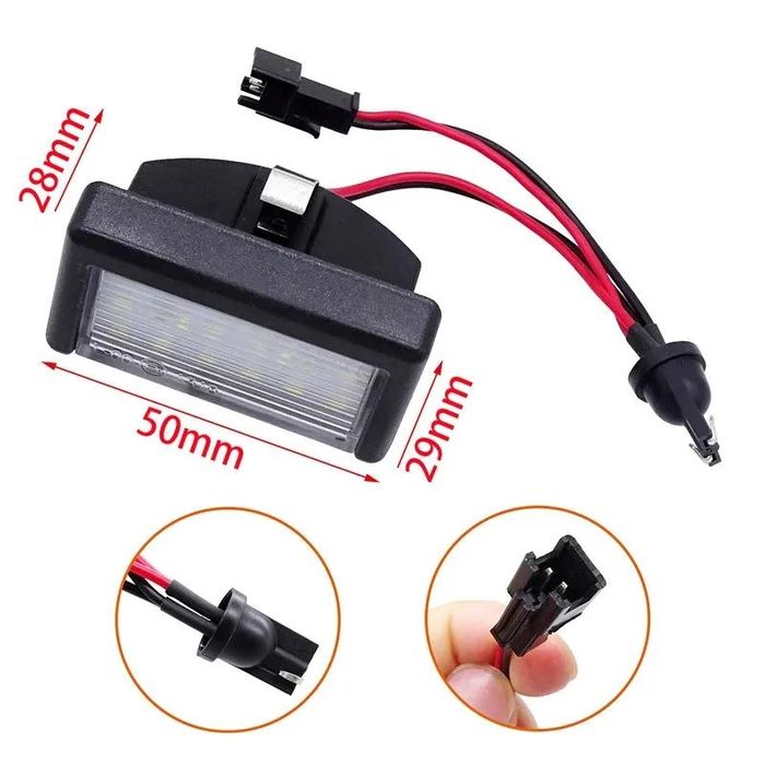 Плафони LED №5065-8 за регистрационен номер Mercedes Benz ML W164 X