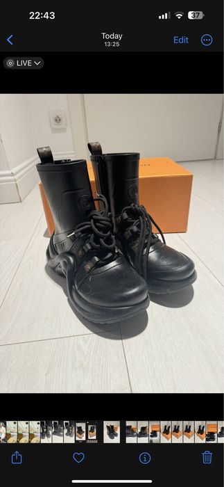 Louis Vuitton Black Matte Rubber Archlight