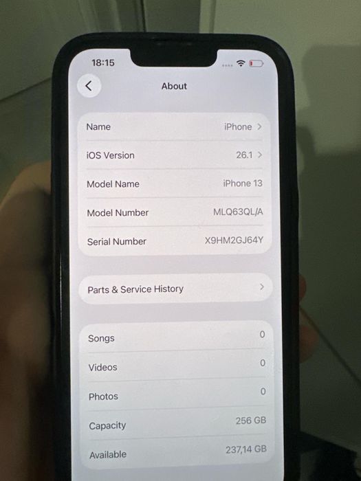 iPhone 13, 256 GB, baterie 100%, liber de cont