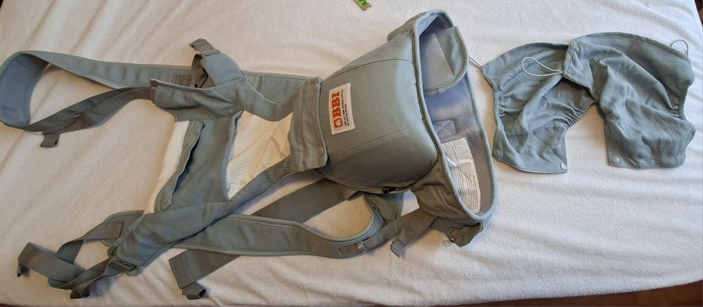 Marsupiu Ergonomic 3 în 1 BBI cu Scăunel Detașabil (Hip Seat) - Ca Nou / Stare Foarte Bună