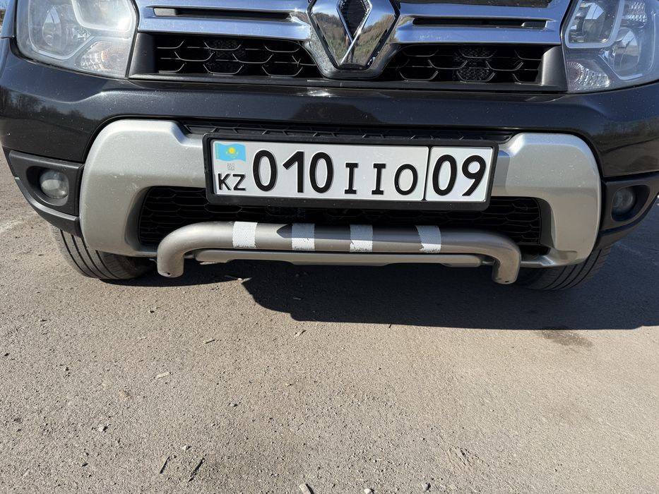 Защита бампера на Renault Duster