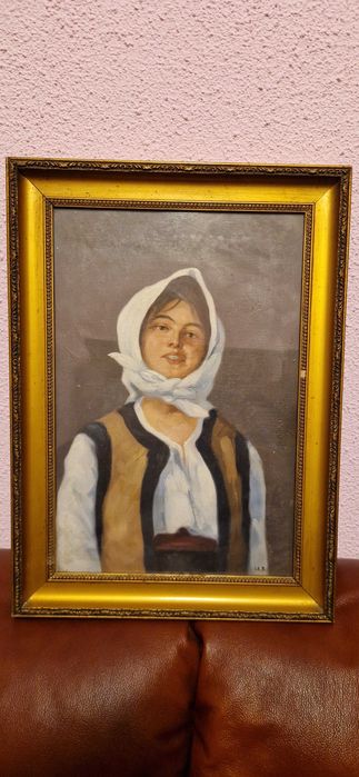 Tablouri vechi-pictura canvas, panza, rame din lemn sau ipsos