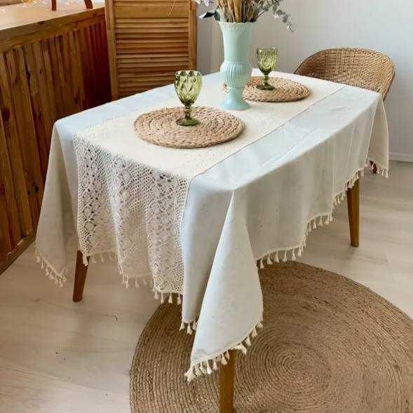 Скатерть на стол / кружевная / интерьер