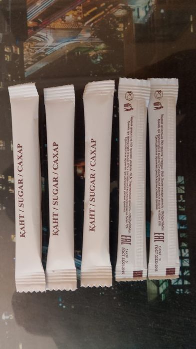 Сахар в стиках, 5г